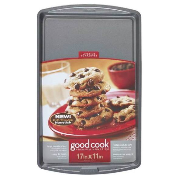 Good Cook 04022 Nonstick Cookie Sheet, Large, 17" X 11" Bed Bath